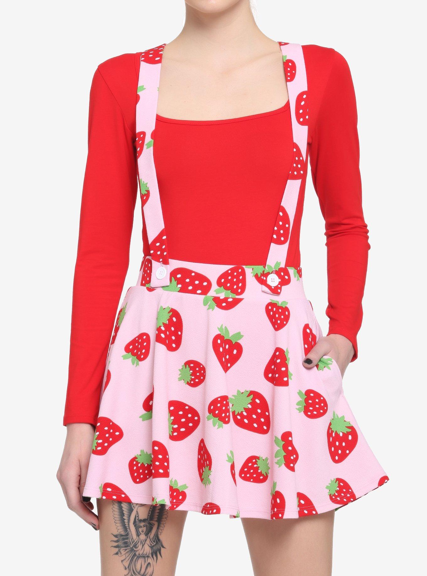 Hot topic overall on sale skirt