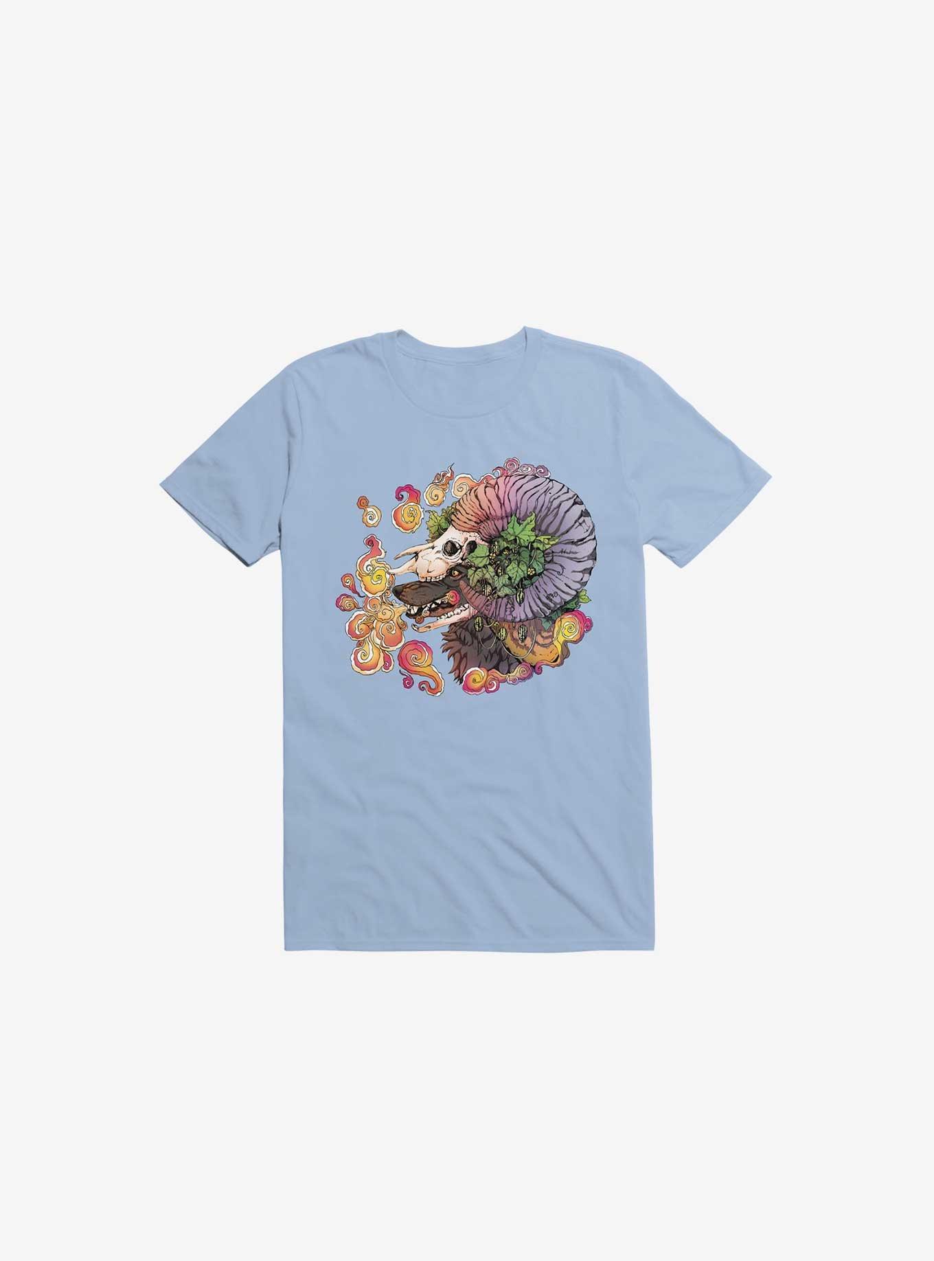 What Doesn't Kill You Becomes Your Armor Wolf And Sheep Light Blue T-Shirt, , hi-res
