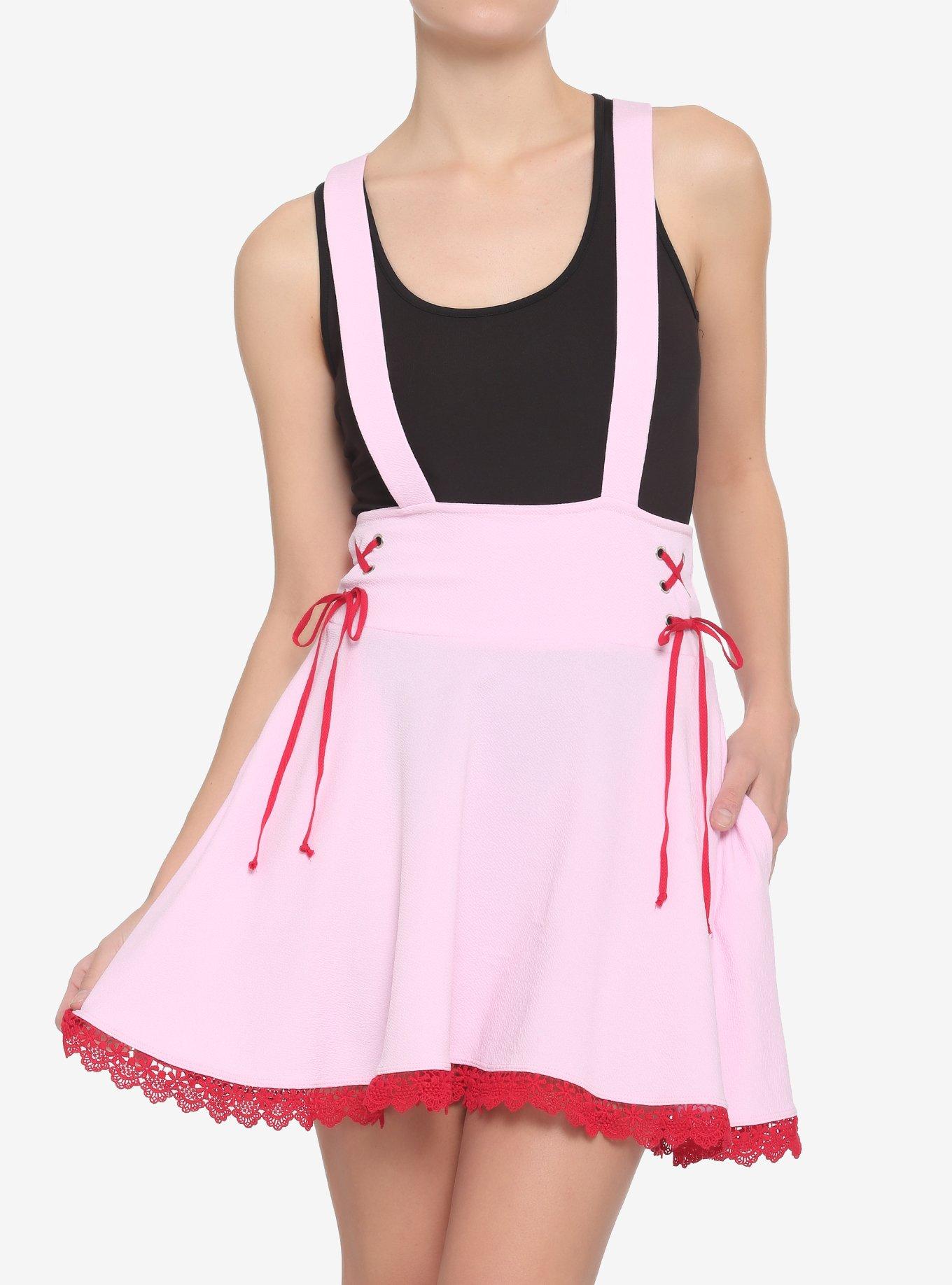 lace up suspender skirt