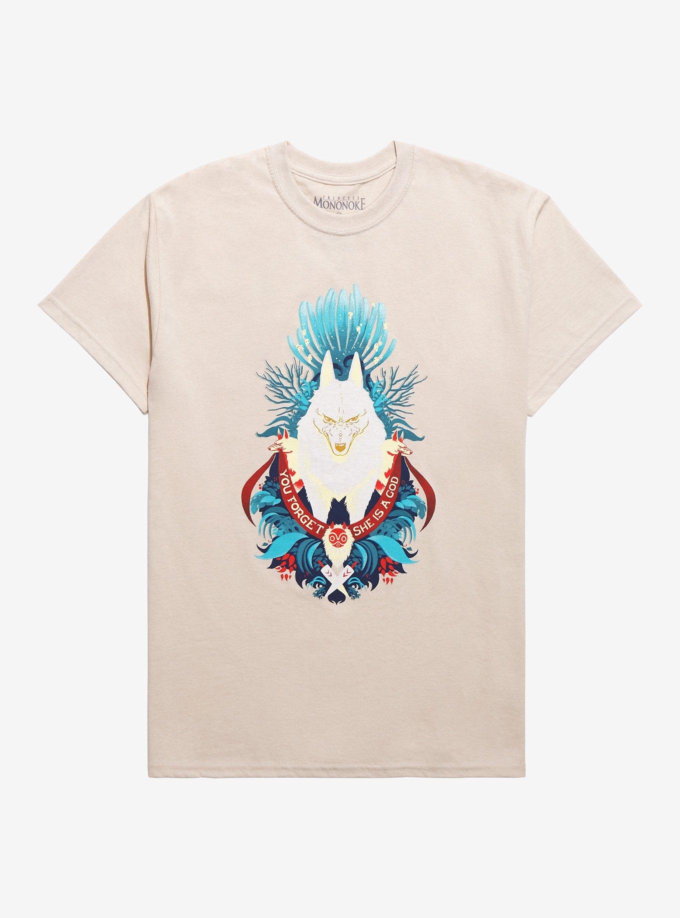 Studio Ghibli Princess Mononoke You Forget She Is A God T-Shirt, MULTI, hi-res