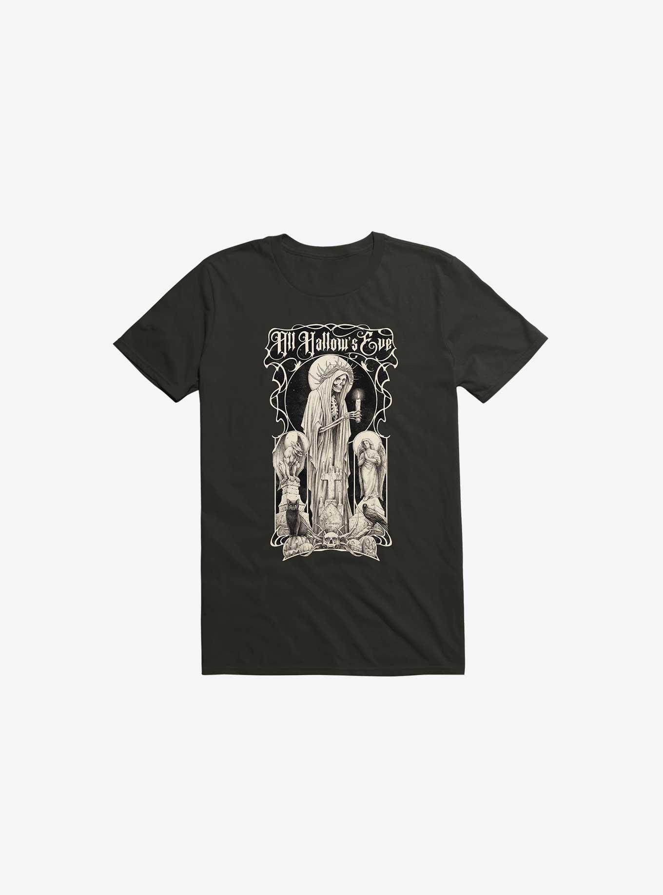 All Hallow's Eve Black T-Shirt, BLACK, hi-res