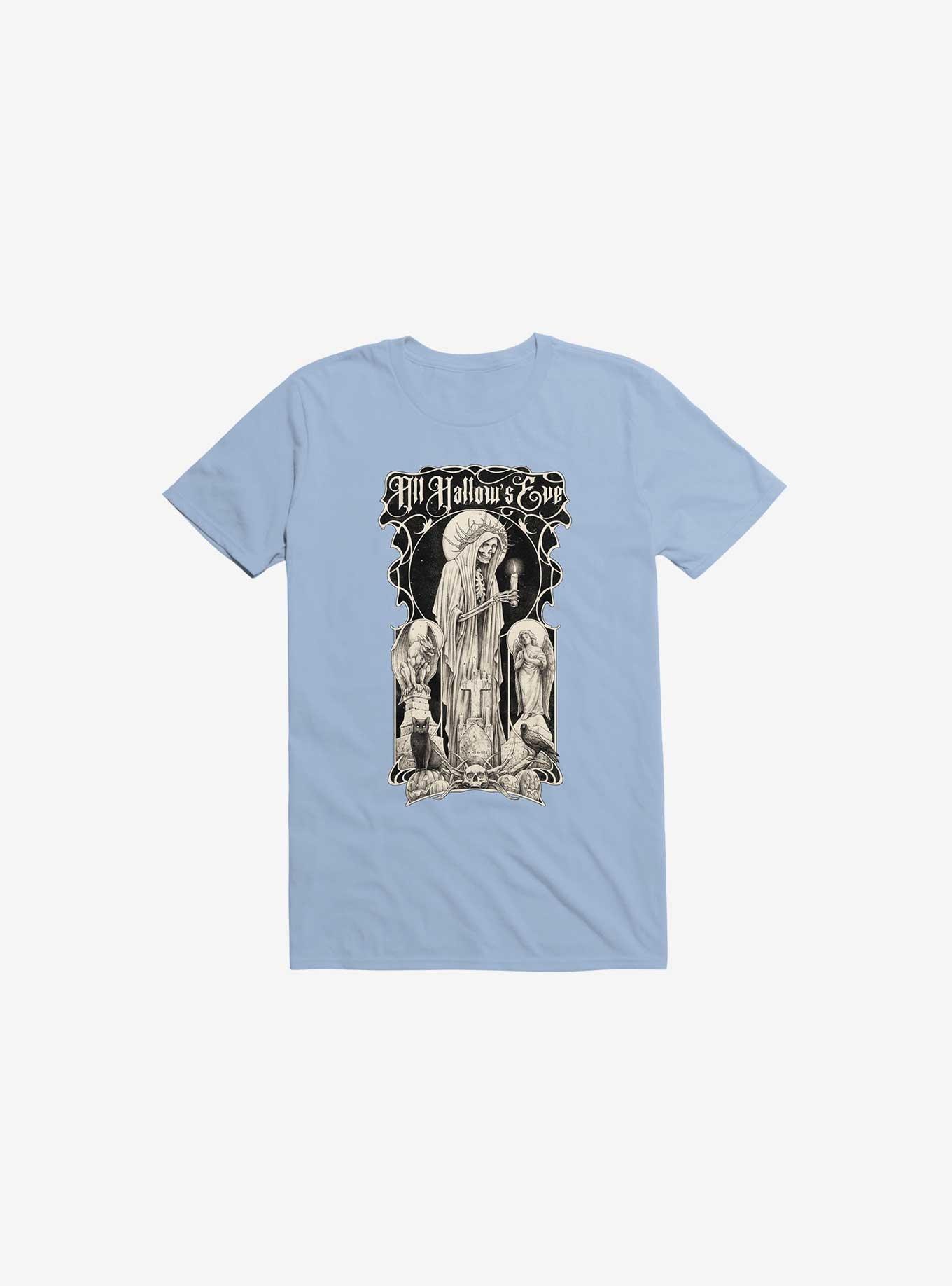 All Hallow's Eve Light Blue T-Shirt, LIGHT BLUE, hi-res