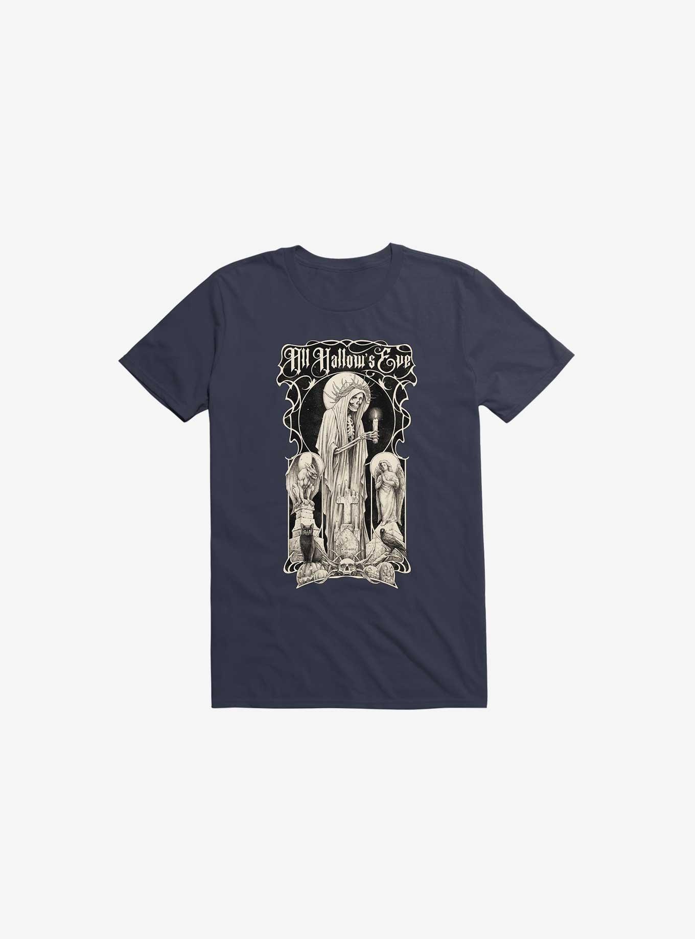 All Hallow's Eve Navy Blue T-Shirt, , hi-res