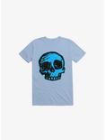 Blue Skull Light Blue T-Shirt, LIGHT BLUE, hi-res