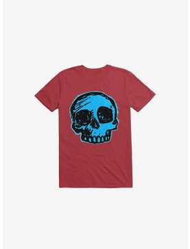 Blue Skull Red T-Shirt, , hi-res