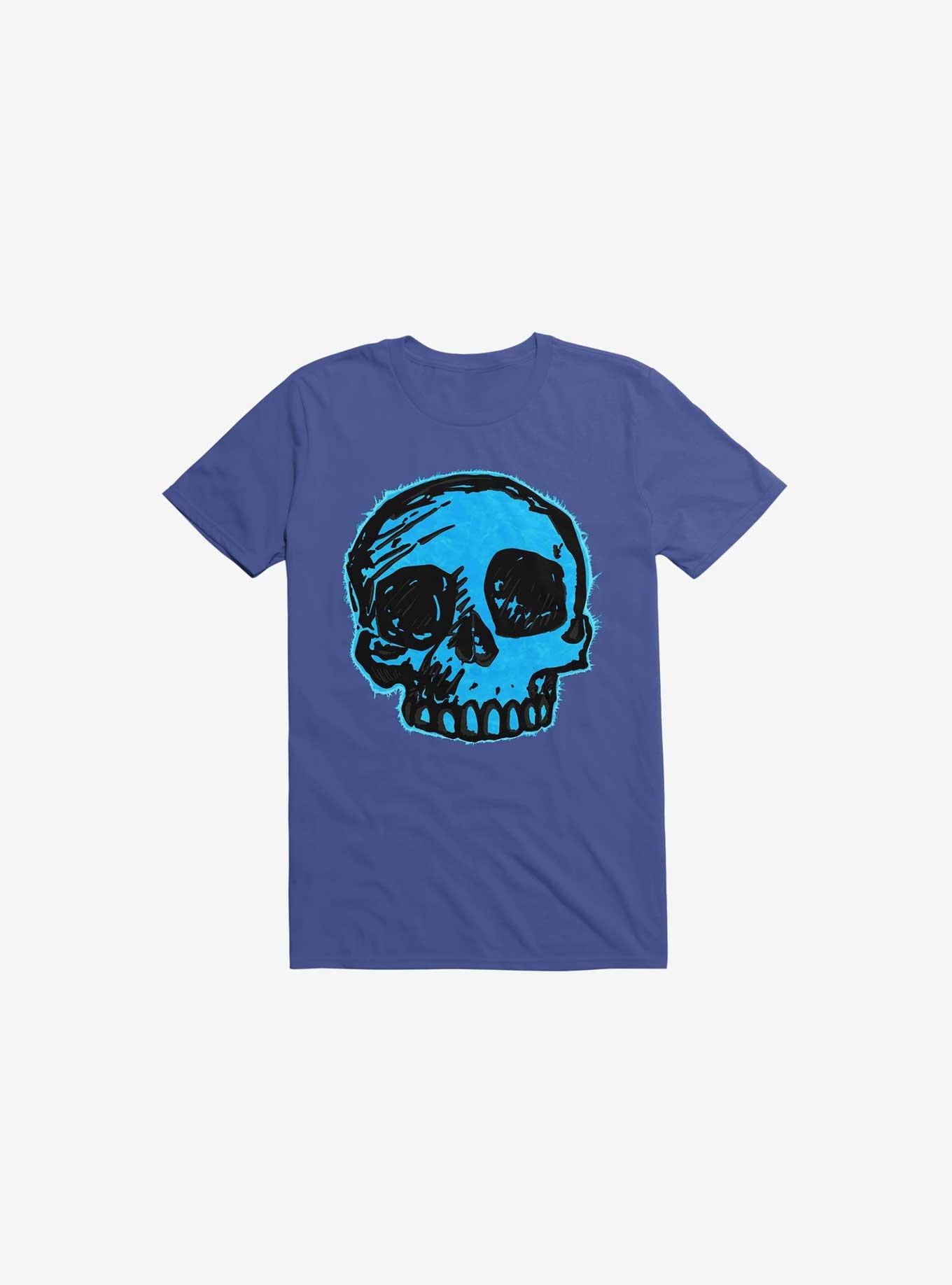 Blue Skull Royal Blue T-Shirt, , hi-res