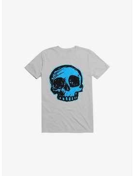 Blue Skull Ice Grey T-Shirt, , hi-res