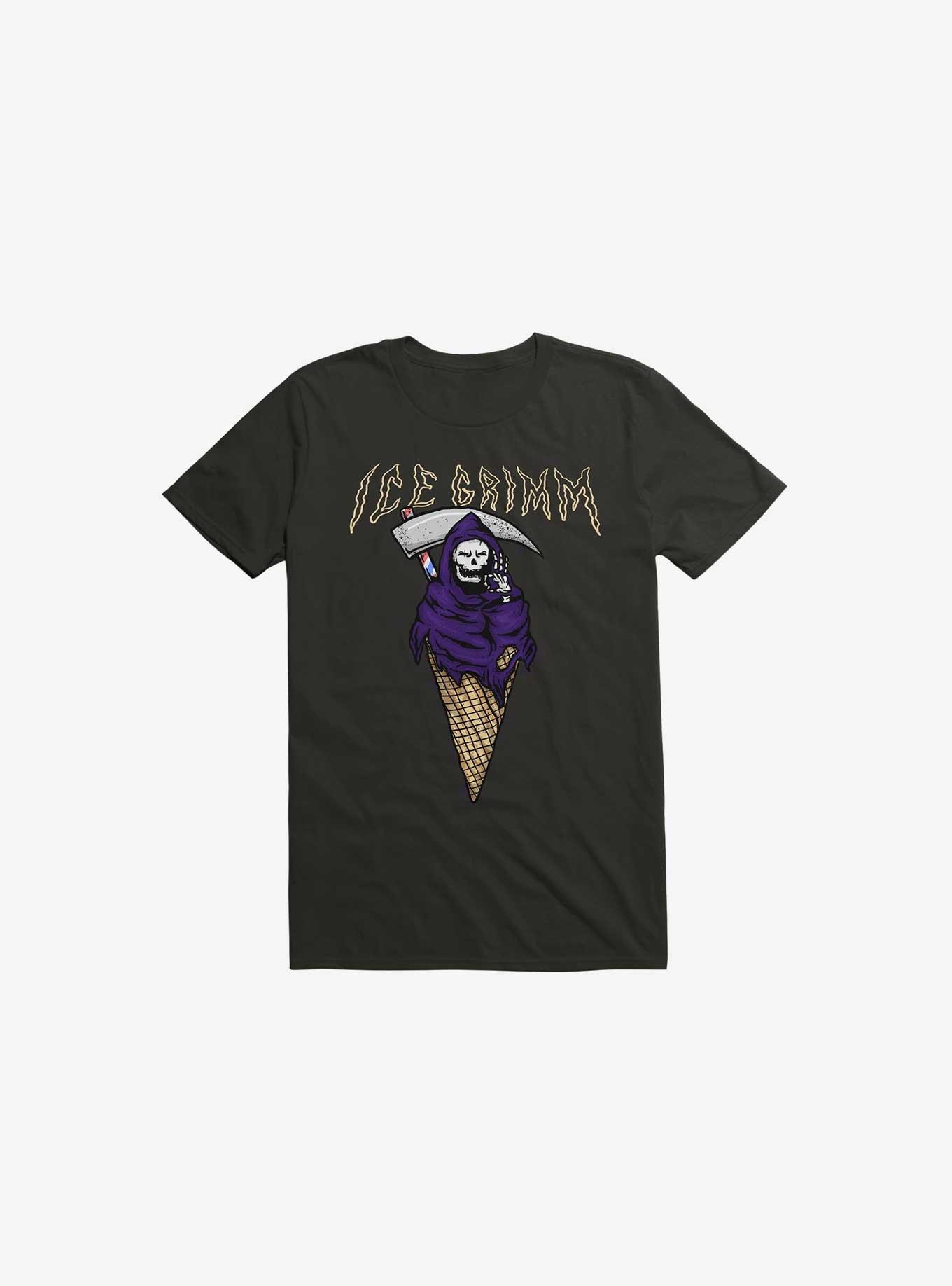 Ice Grimm Black T-Shirt, BLACK, hi-res