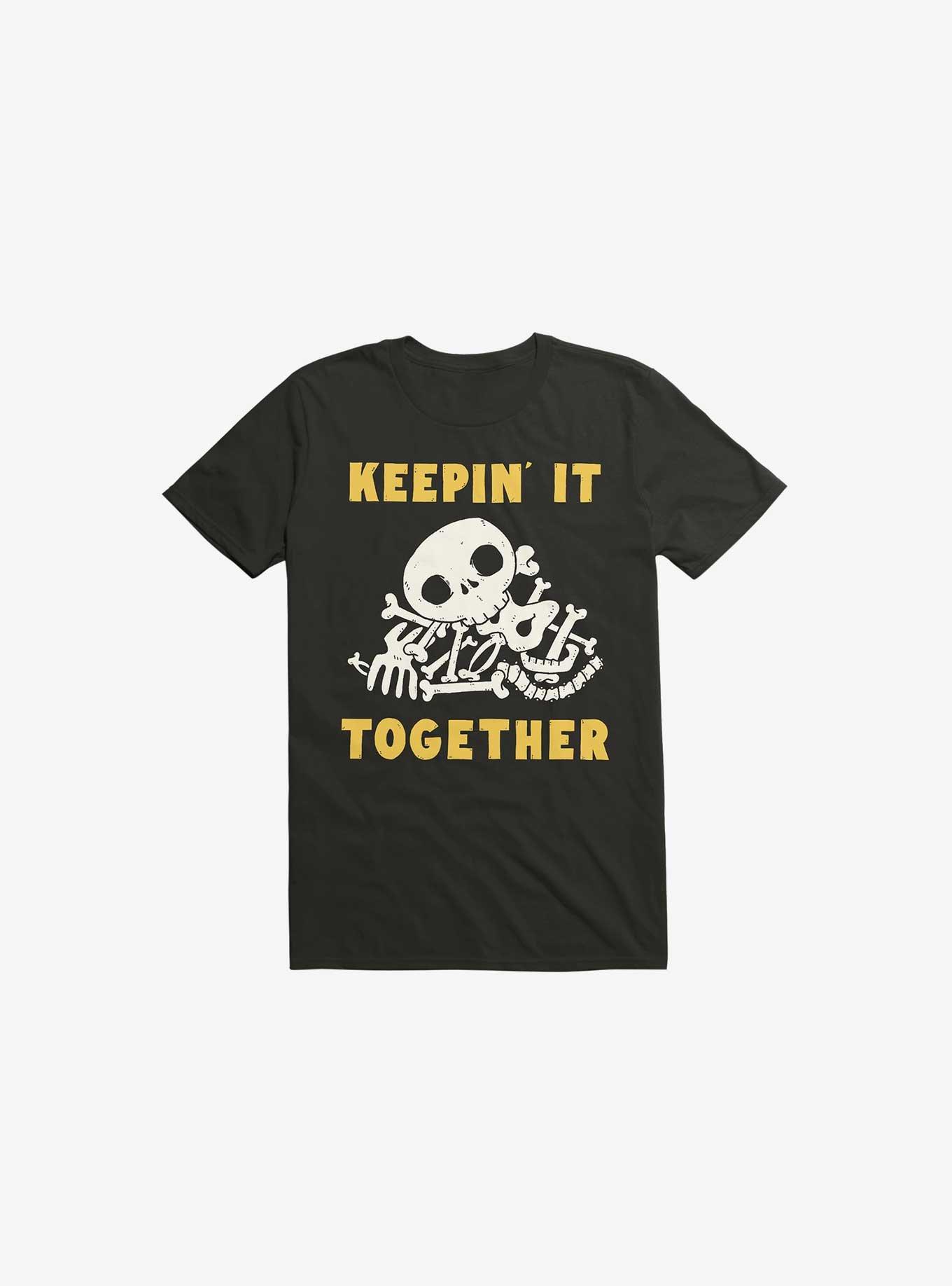 Keepin It Together Bones Black T-Shirt, BLACK, hi-res