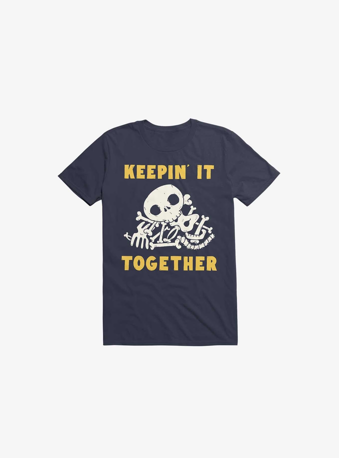 Keepin It Together Bones Navy Blue T-Shirt, NAVY, hi-res