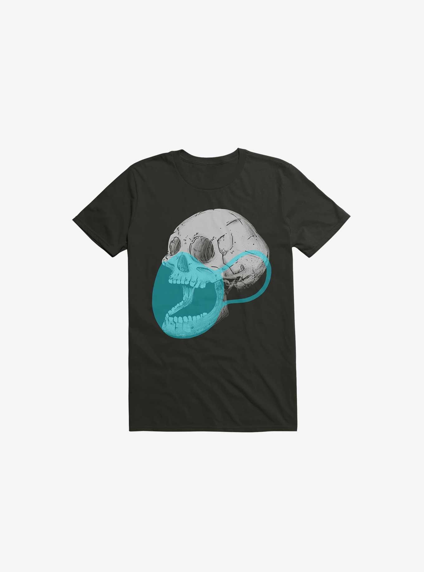 Mask On Skull Black T-Shirt, , hi-res