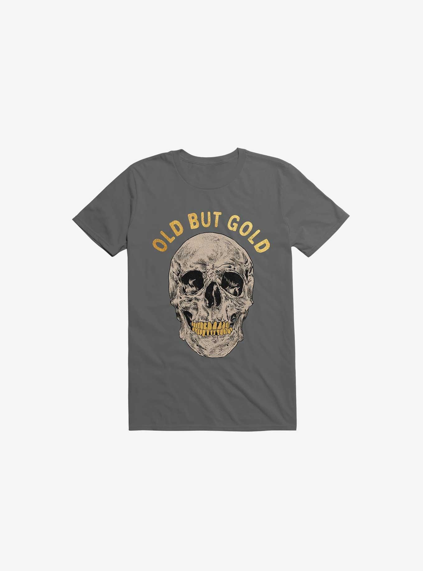 Old But Gold Skull Asphalt Grey T-Shirt, , hi-res