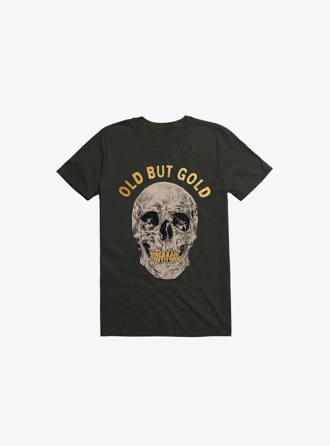 Old But Gold Skull Black T-Shirt, , hi-res