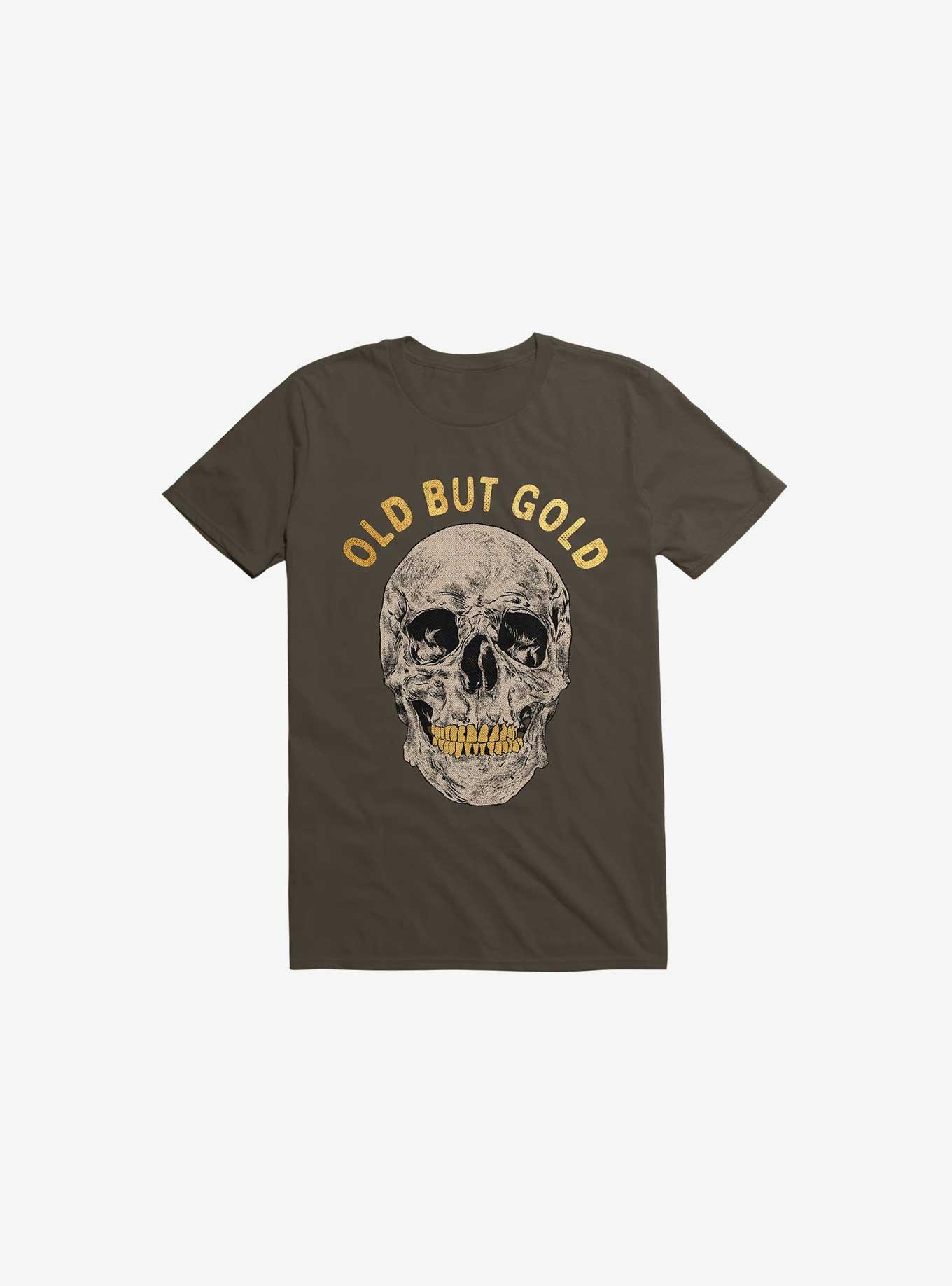 Old But Gold Skull Brown T-Shirt, , hi-res