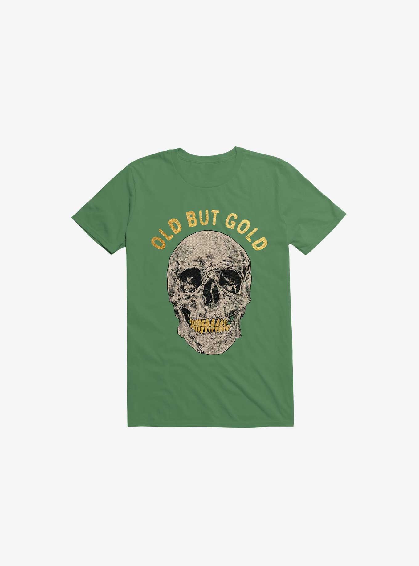 Old But Gold Skull Kelly Green T-Shirt, KELLY GREEN, hi-res
