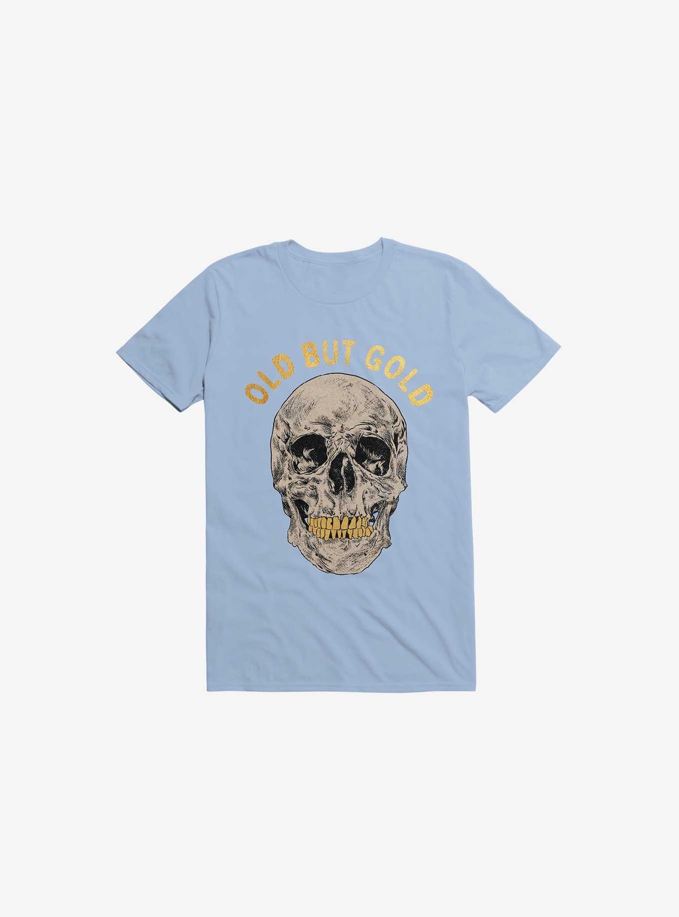 Old But Gold Skull Light Blue T-Shirt, , hi-res