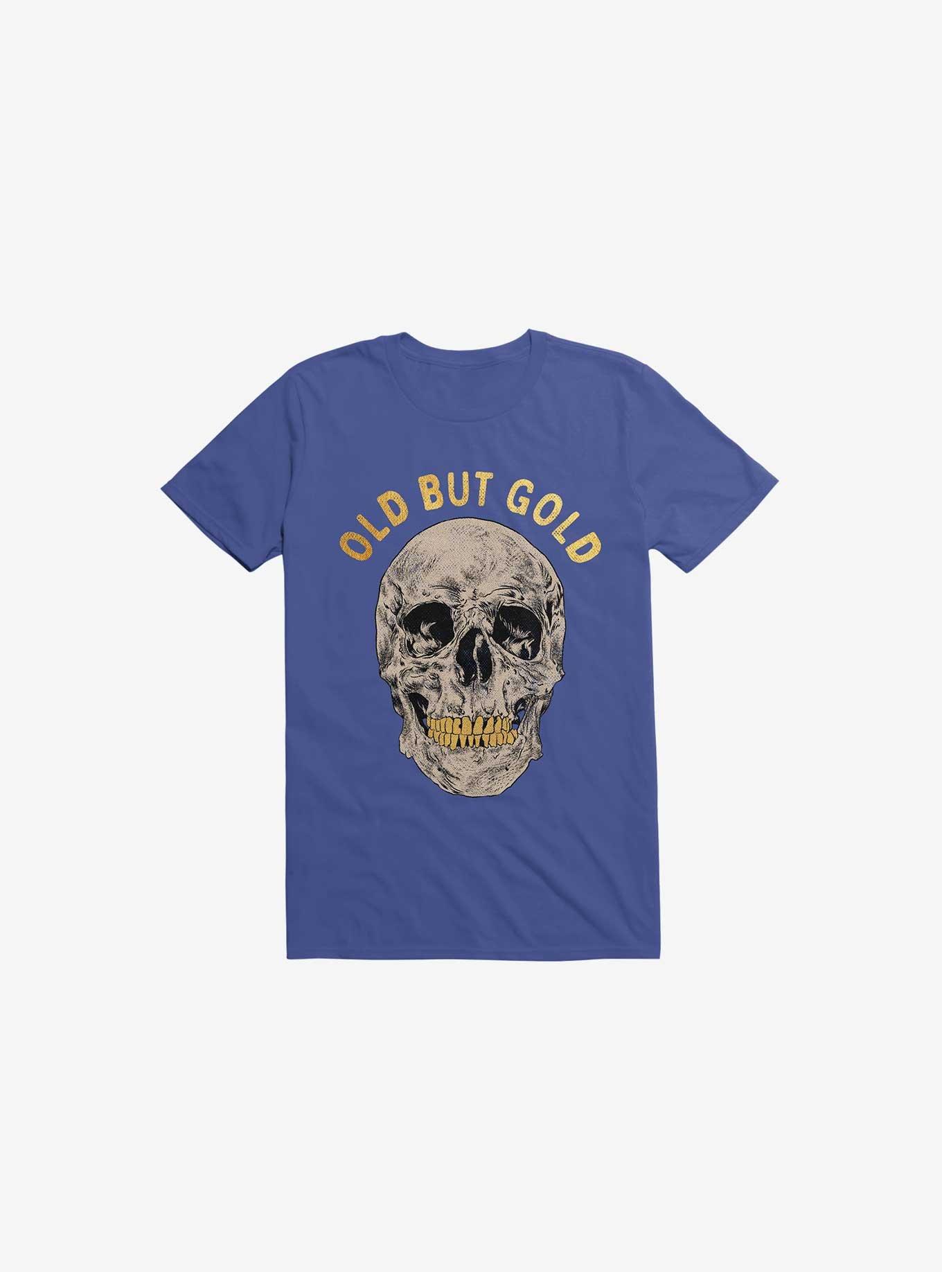 Old But Gold Skull Royal Blue T-Shirt, ROYAL, hi-res