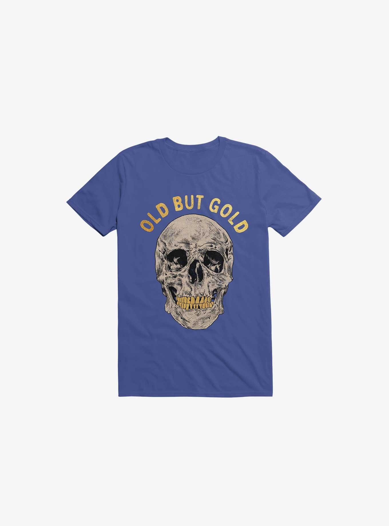 Old But Gold Skull Royal Blue T-Shirt, , hi-res