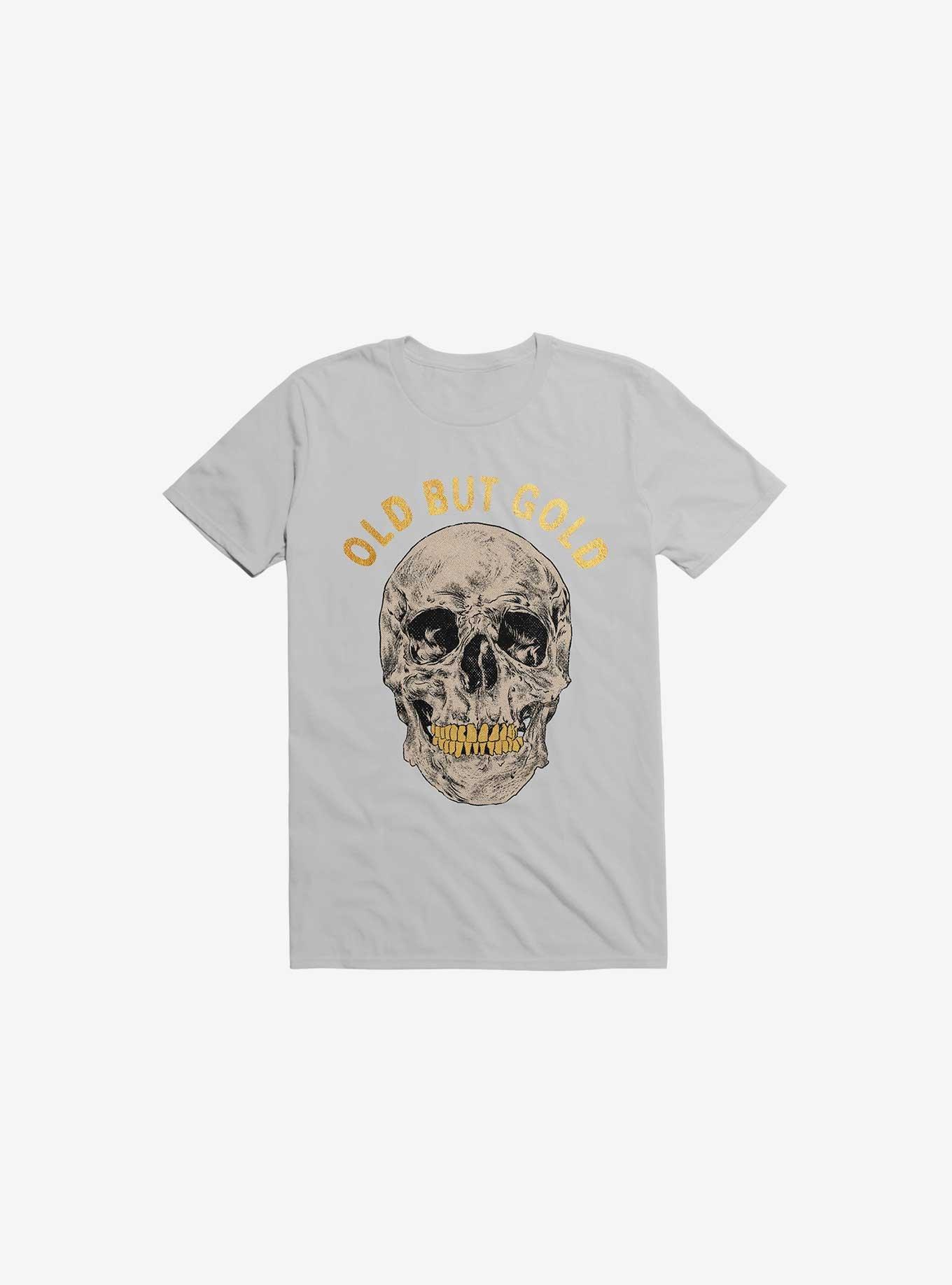 Old But Gold Skull Ice Grey T-Shirt, ICE GREY, hi-res