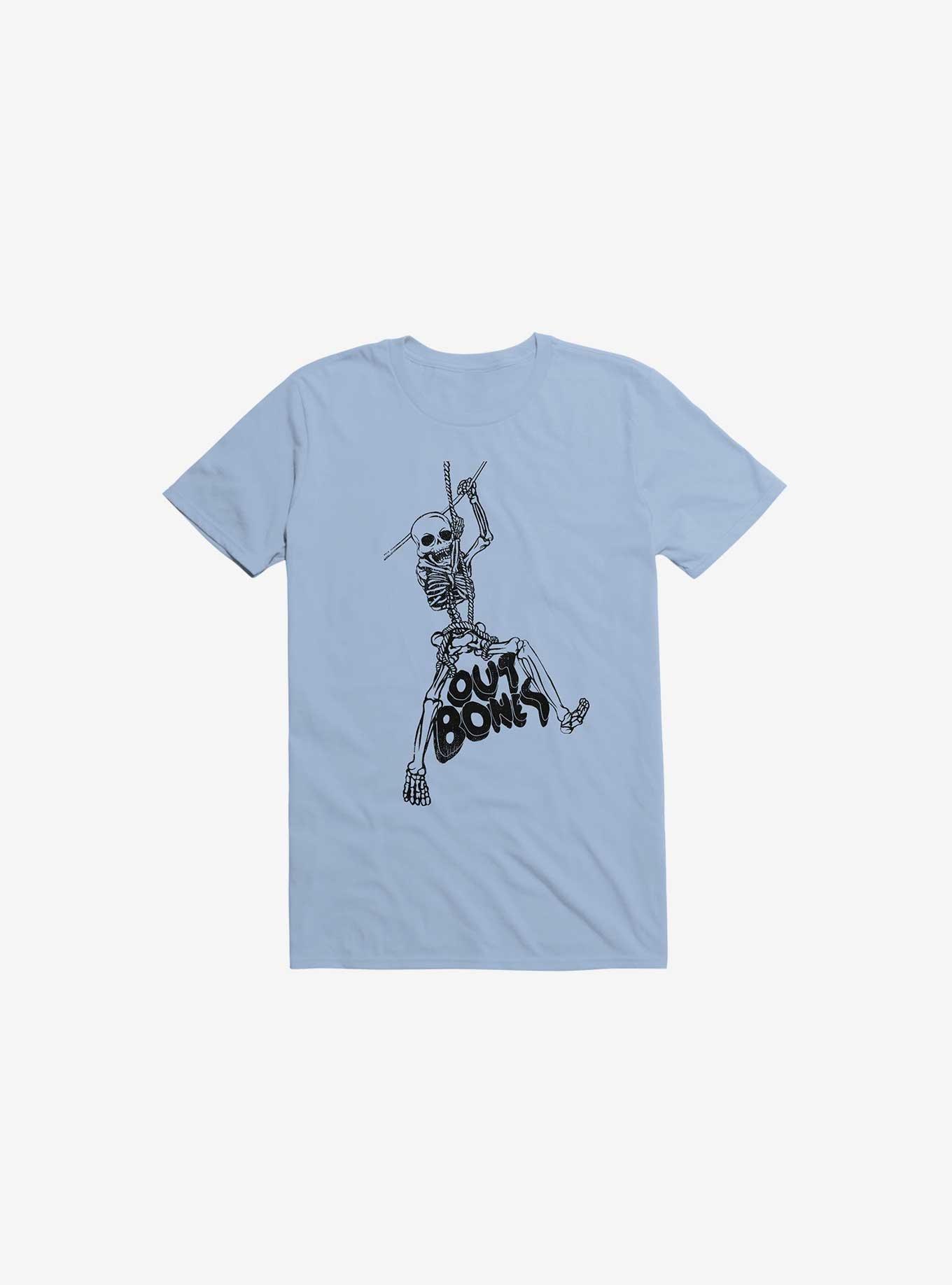 Outbones Skeleton Light Blue T-Shirt, , hi-res