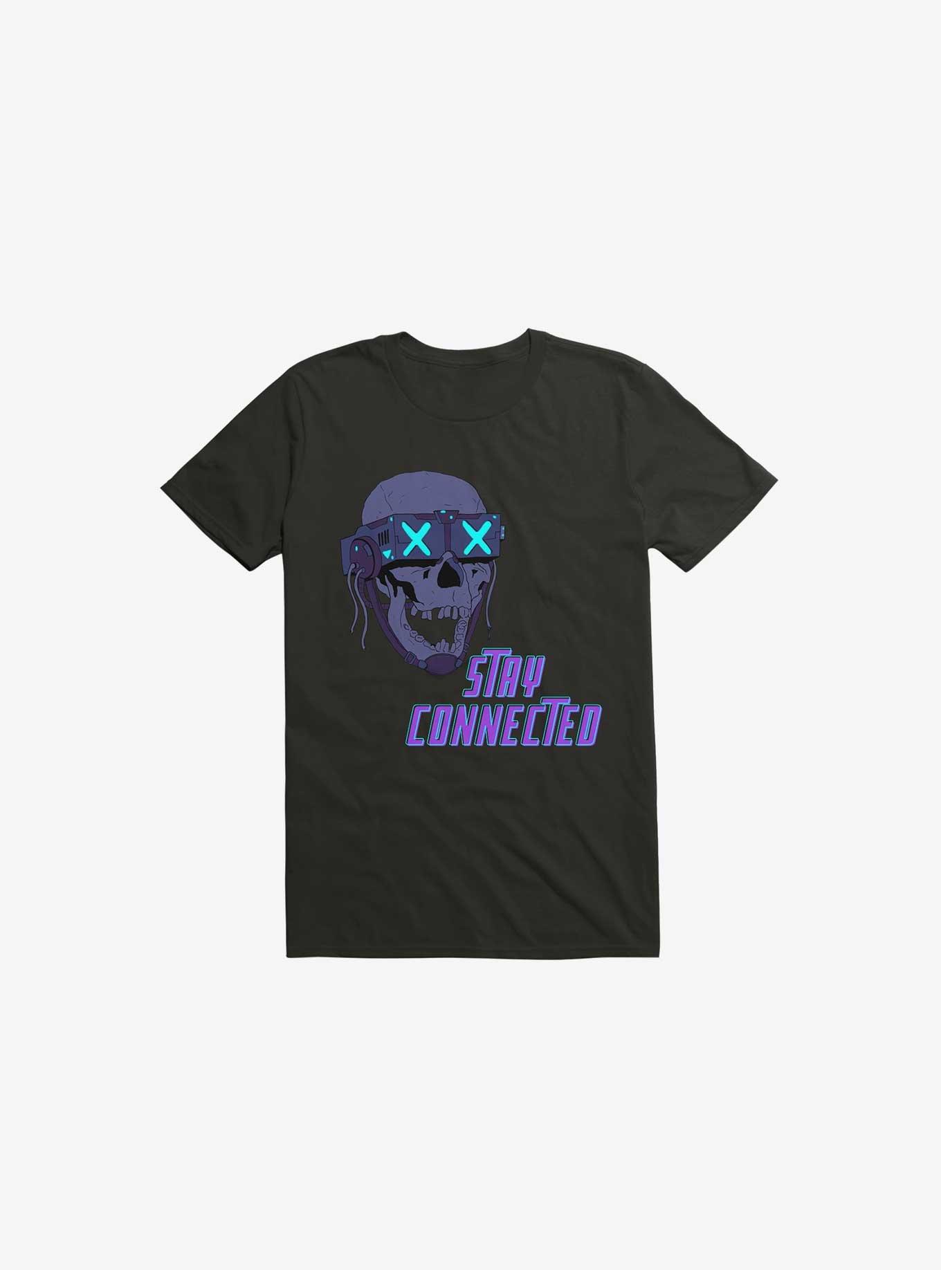 Stay_Connected 2.0 Black T-Shirt, BLACK, hi-res