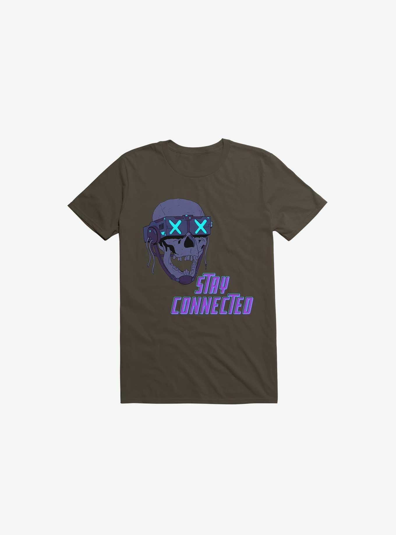 Stay_Connected 2.0 Brown T-Shirt, BROWN, hi-res