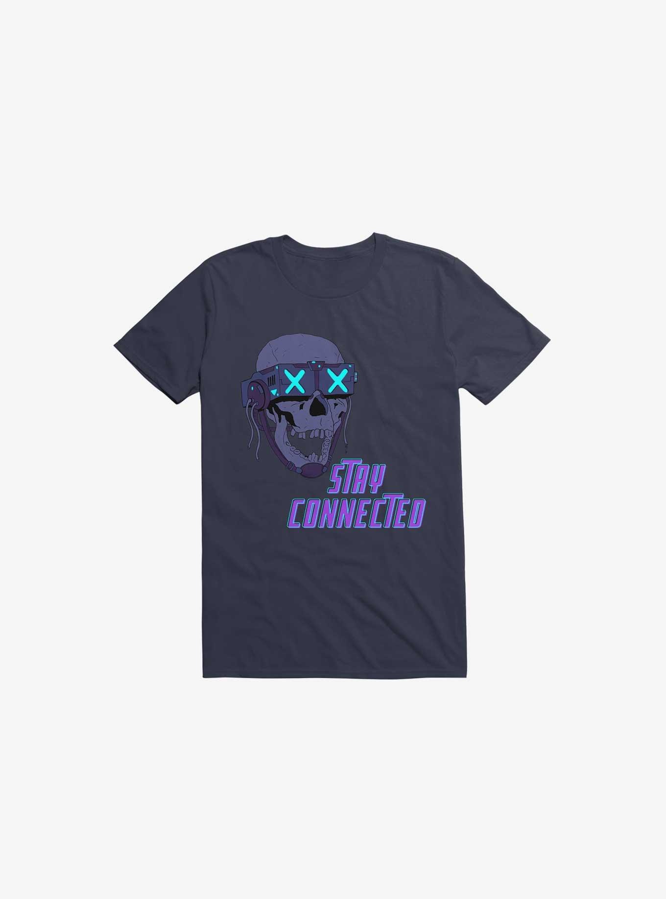 Stay_Connected 2.0 Navy Blue T-Shirt, NAVY, hi-res