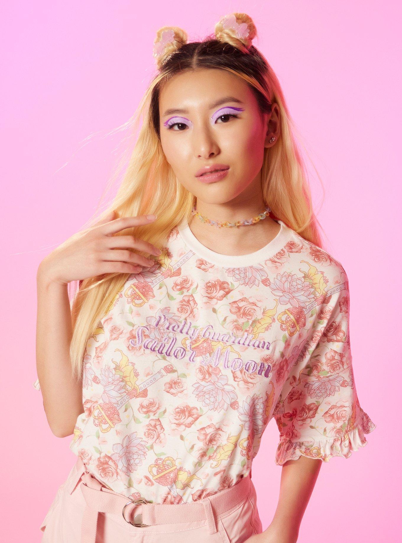 Pretty Guardian Sailor Moon Ruffle Sleeve Top, MULTI, hi-res