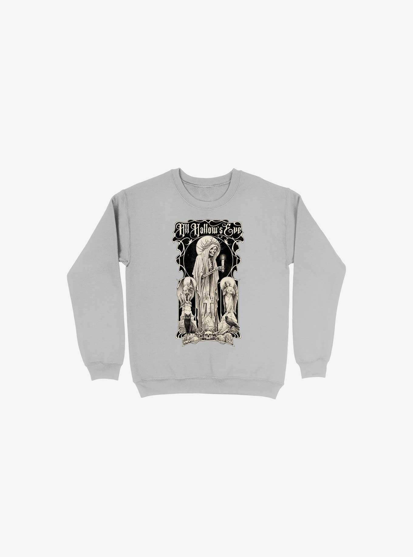 All Hallow's Eve Silver Sweatshirt, SILVER, hi-res