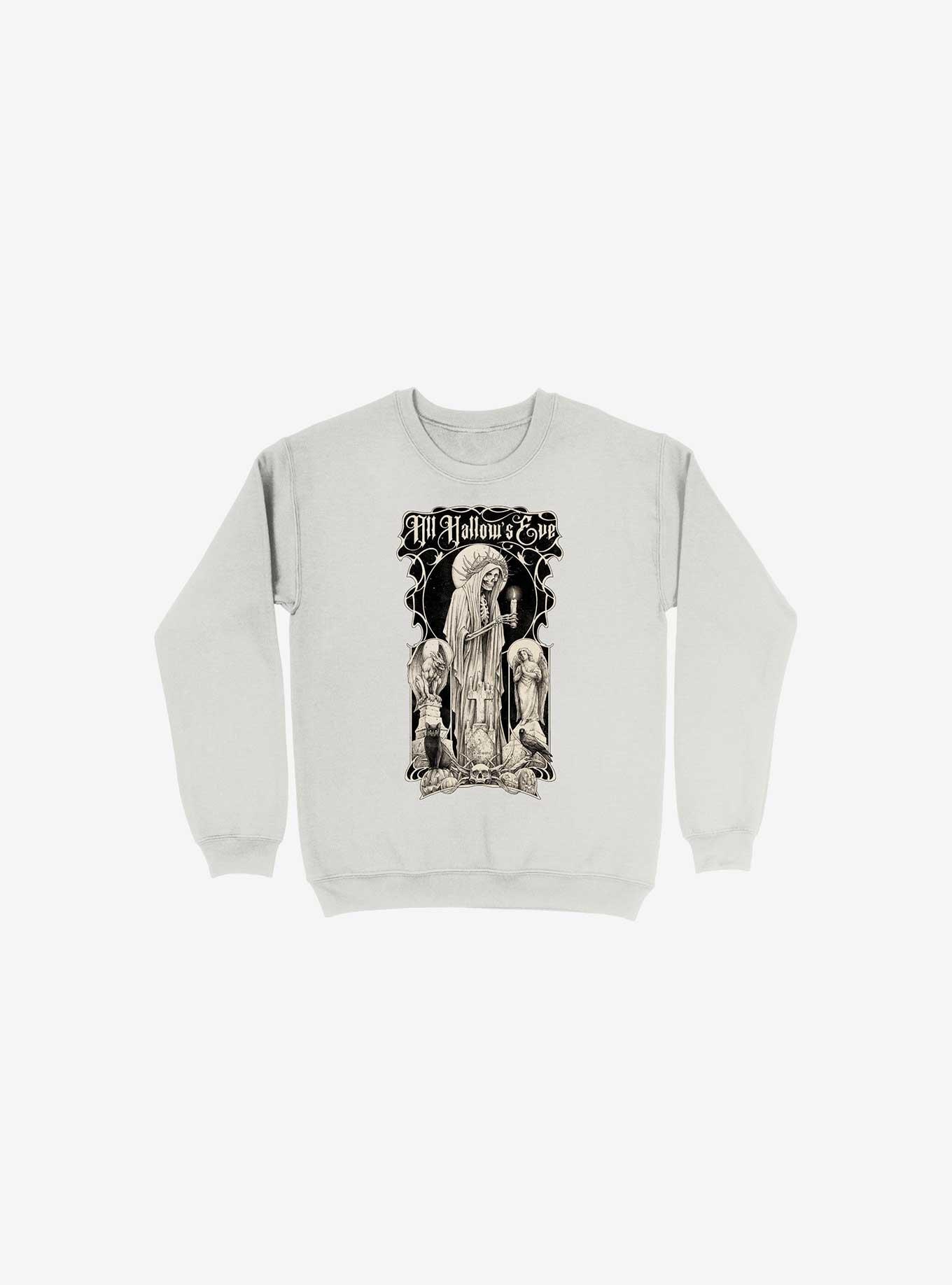 All Hallow's Eve White Sweatshirt, , hi-res