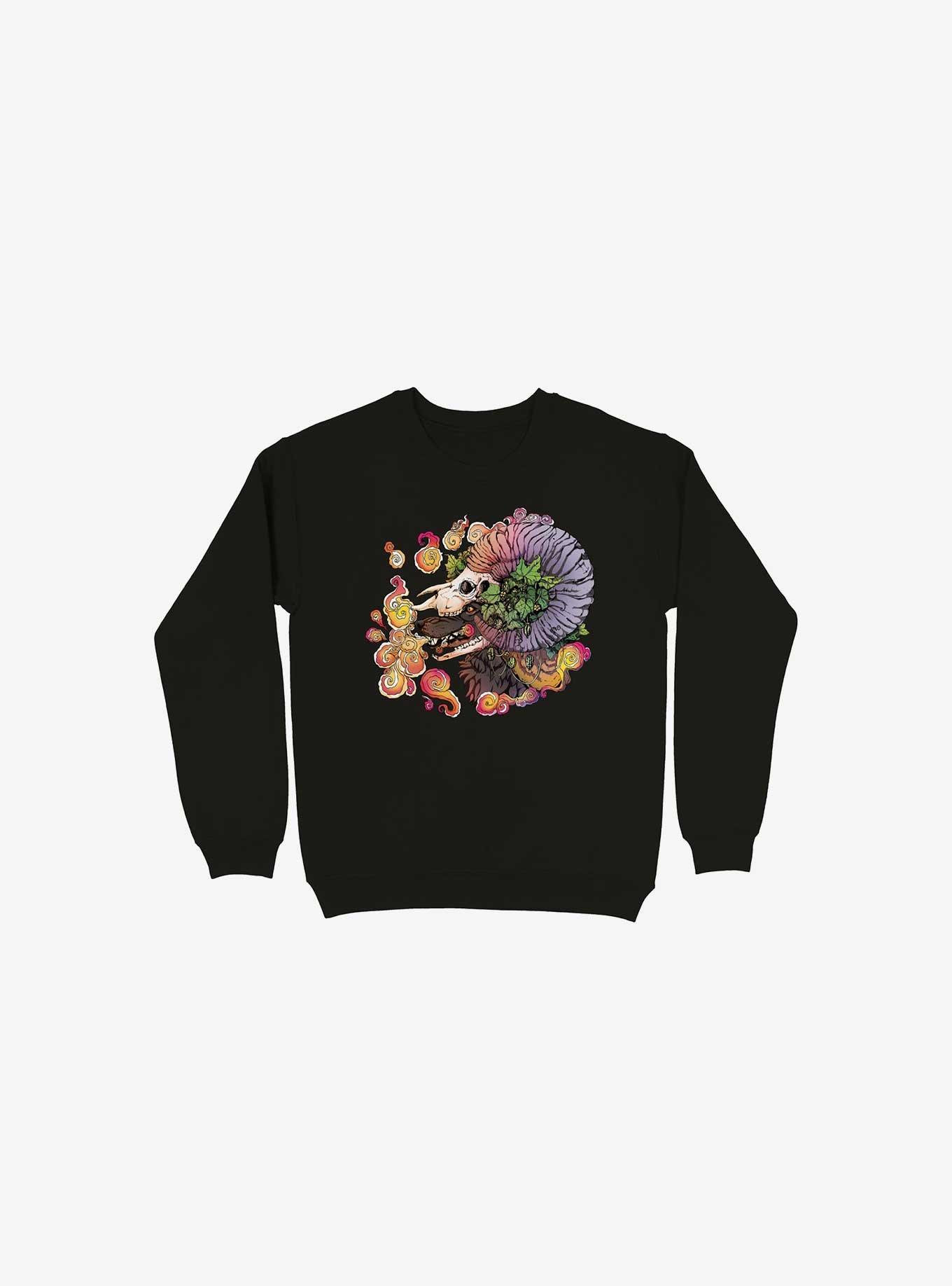 What Doesn't Kill You Becomes Your Armor Wolf And Sheep Black Sweatshirt, , hi-res