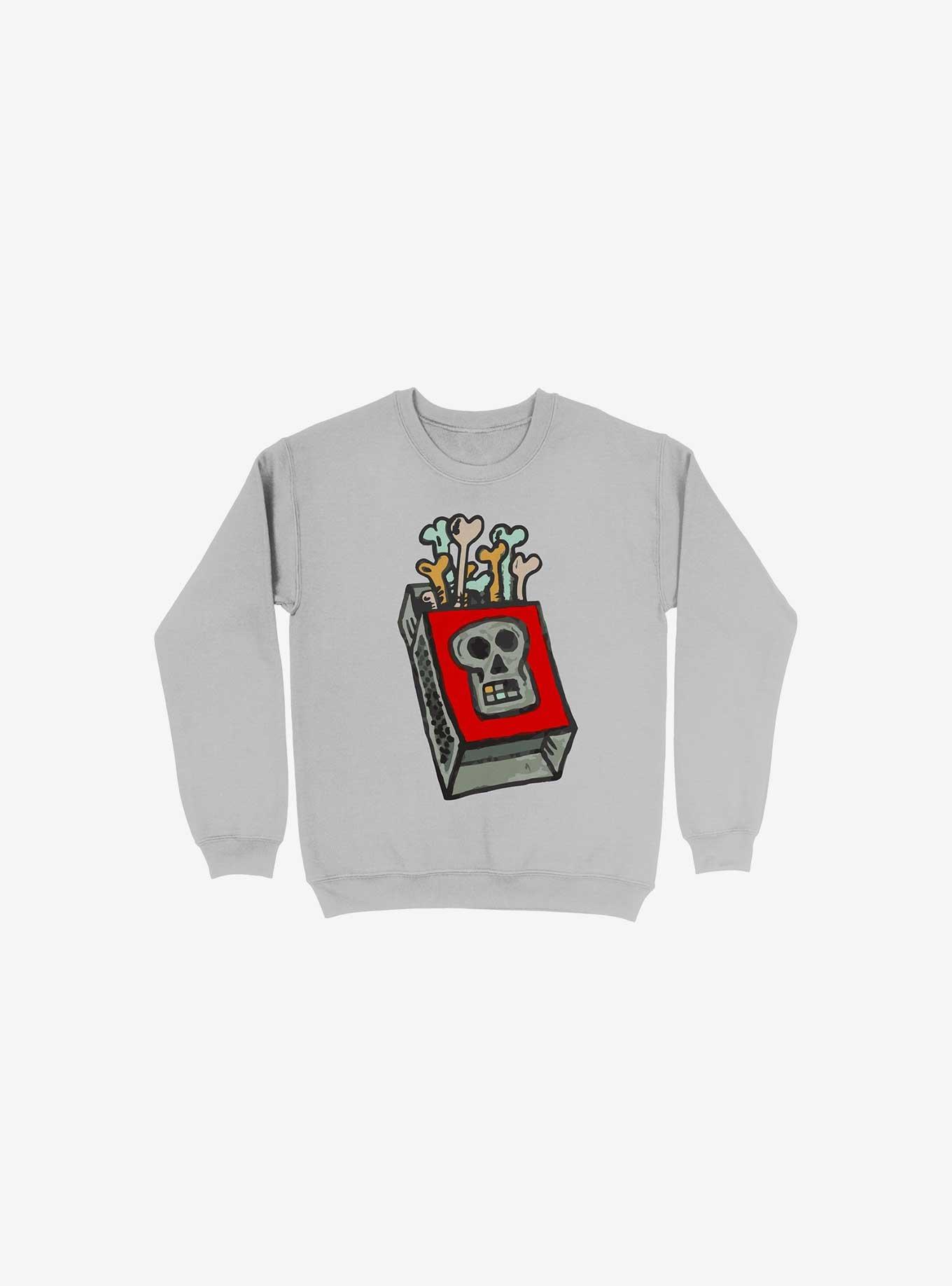 Bonesticks #12 Silver Sweatshirt, SILVER, hi-res
