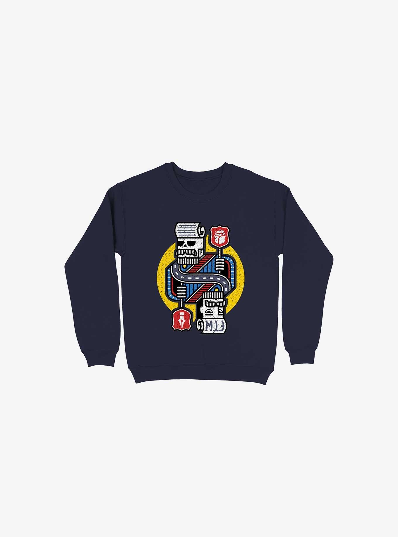 For The Win Navy Blue Sweatshirt, , hi-res