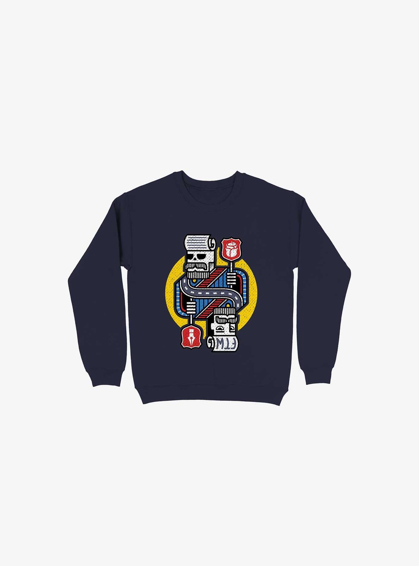 For The Win Navy Blue Sweatshirt, NAVY, hi-res