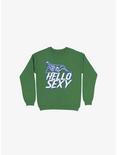 Hello Sexy Skeleton Kelly Green Sweatshirt, KELLY GREEN, hi-res