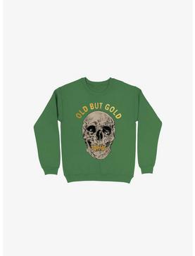 Old But Gold Skull Kelly Green Sweatshirt, , hi-res