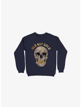 Old But Gold Skull Navy Blue Sweatshirt, , hi-res