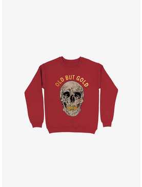 Old But Gold Skull Red Sweatshirt, , hi-res