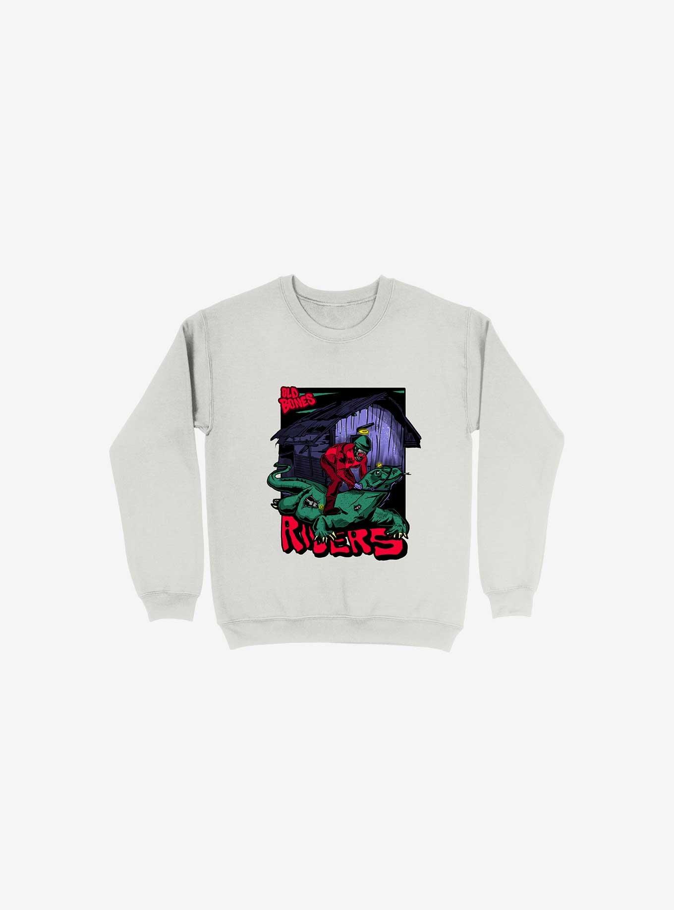 Riders White Sweatshirt, , hi-res