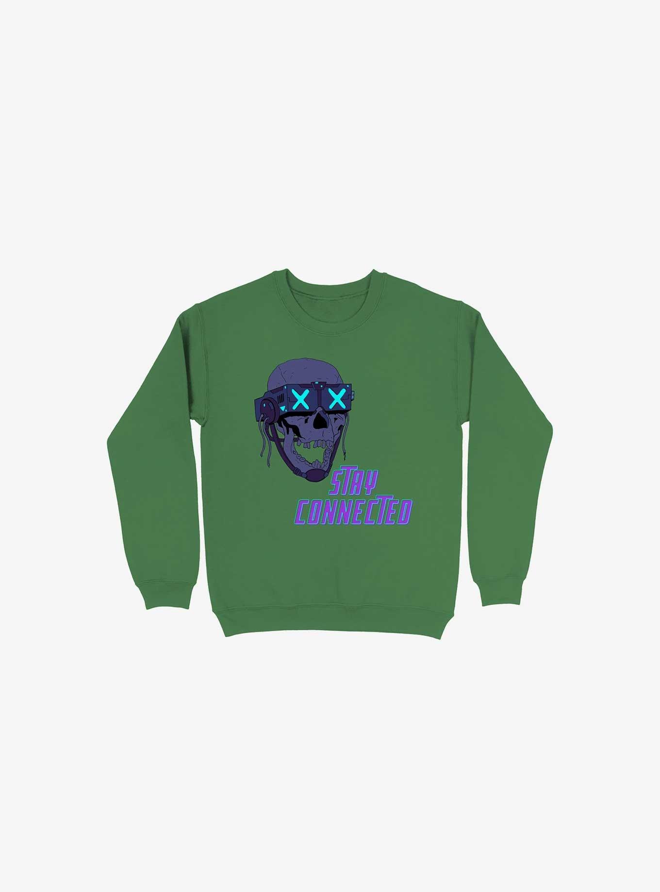 Stay_Connected 2.0 Kelly Green Sweatshirt, KELLY GREEN, hi-res