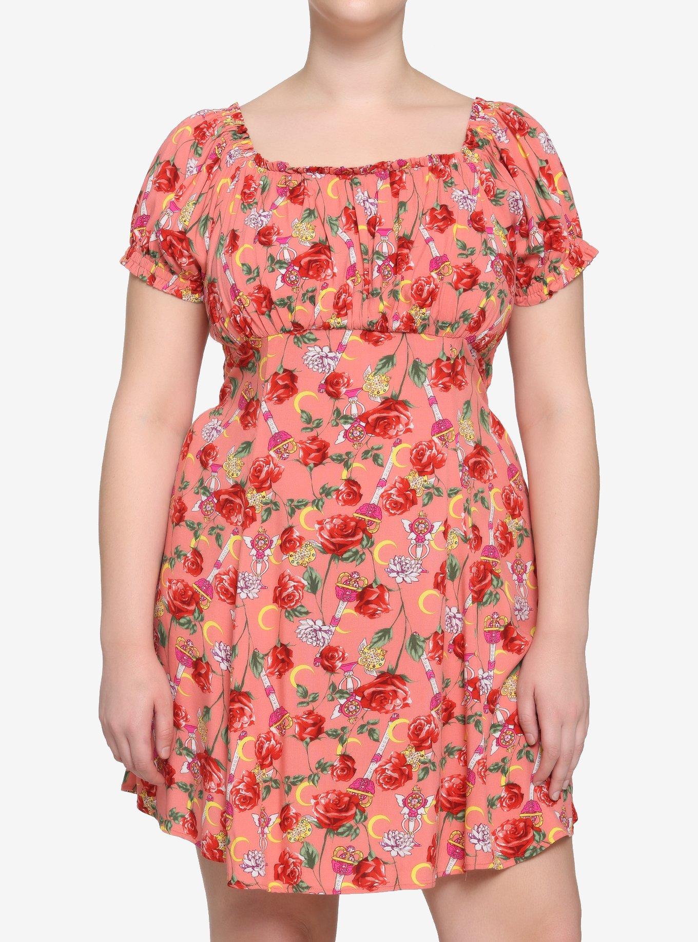 Pretty Guardian Sailor Moon Roses Dress Plus Size, MULTI, hi-res