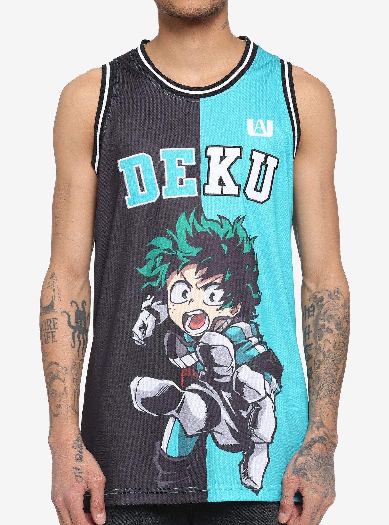 My Hero Academia Deku Split Basketball Jersey