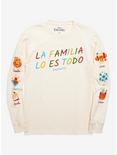 Disney Encanto Familia lo es Todo Long Sleeve T-Shirt - BoxLunch Exclusive, OFF WHITE, hi-res