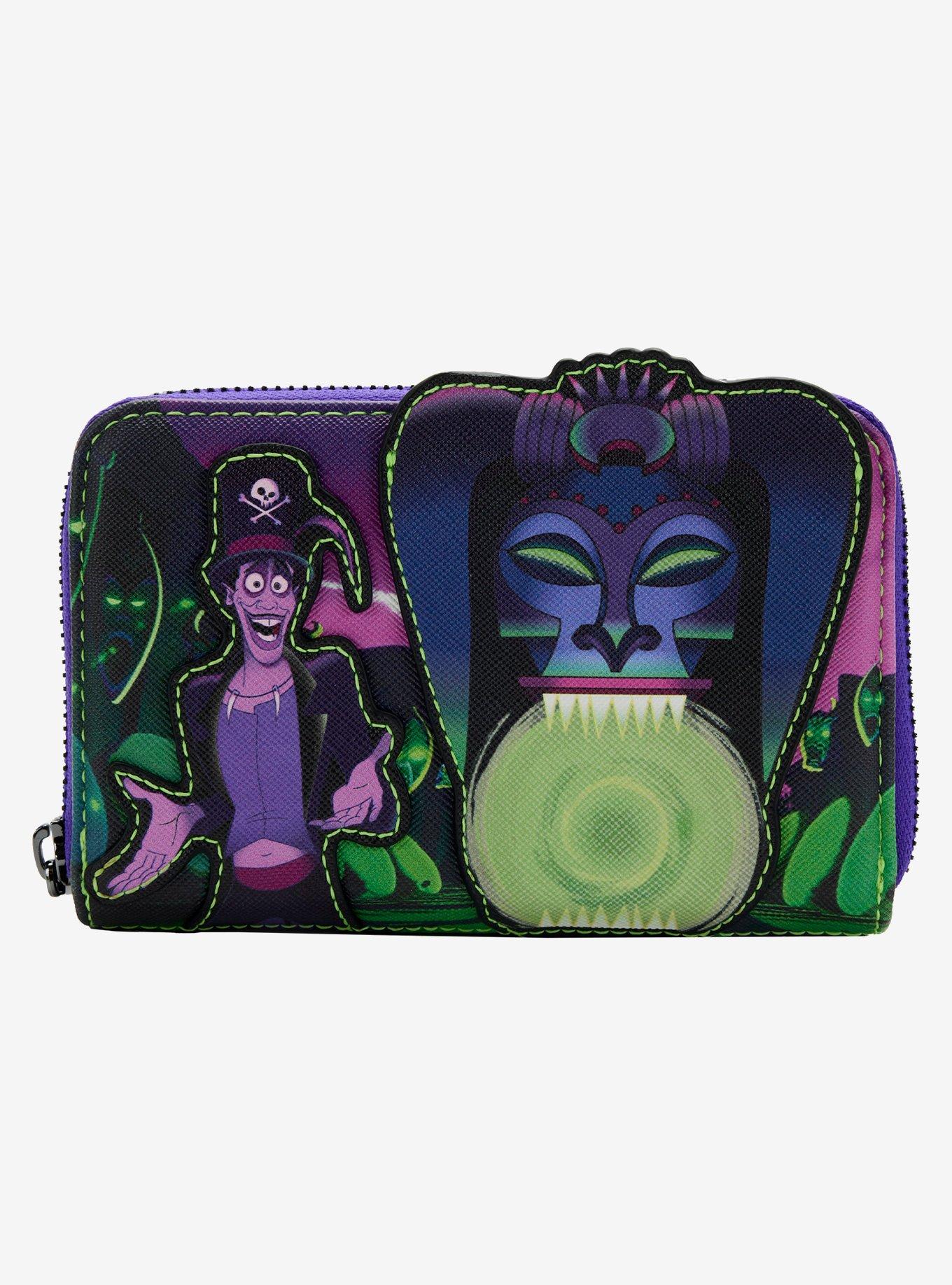 Loungefly Disney The Princess and The Frog Dr. Facilier Glow-in-the-Dark Zipper Wallet