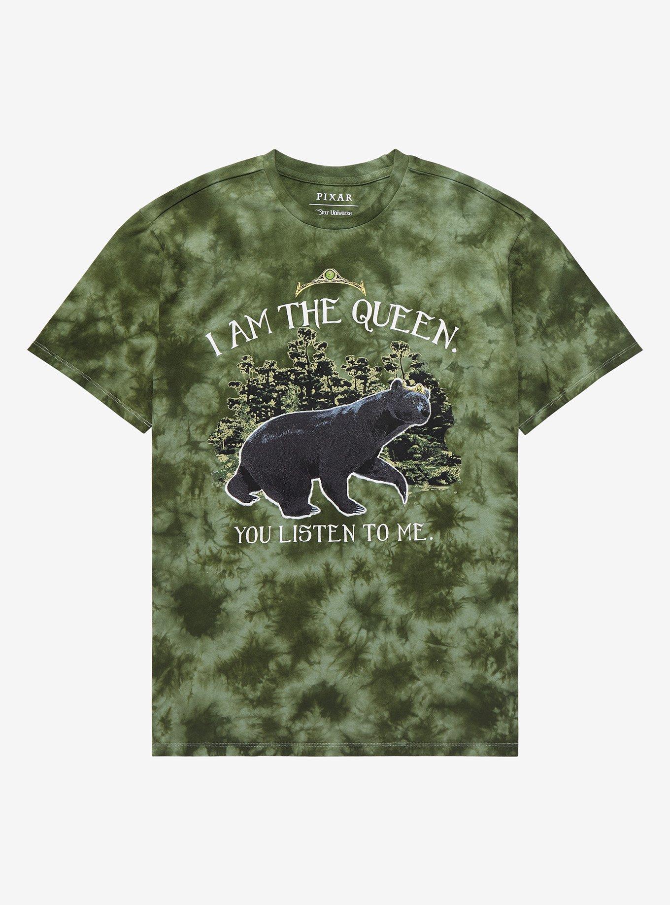 Our Universe Disney Pixar Brave I Am The Queen Women&rsquo;s Tie-Dye T-Shirt - BoxLunch Exclusive, TIE DYE, hi-res