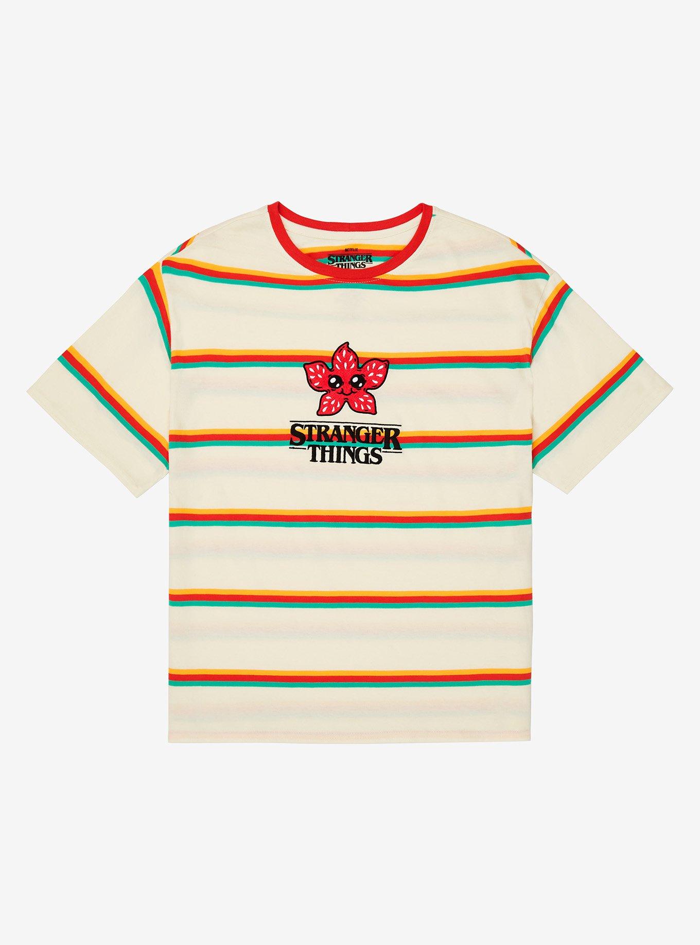  Stranger Things Men's Embroidered Logo T-Shirt : Clothing,  Shoes & Jewelry