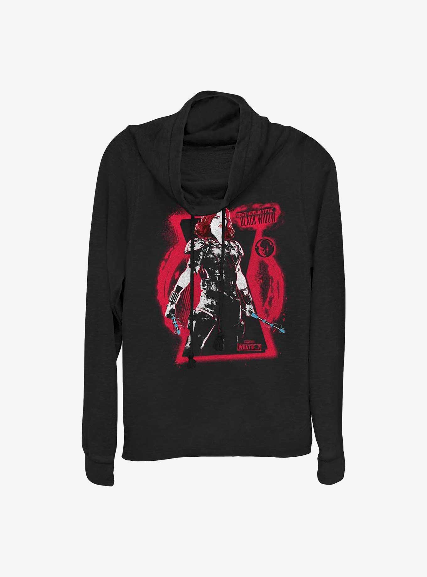 Marvel What If?? Black Widow Post Apocalypse Ready Girls Cowlneck Long-Sleeve T-Shirt, , hi-res