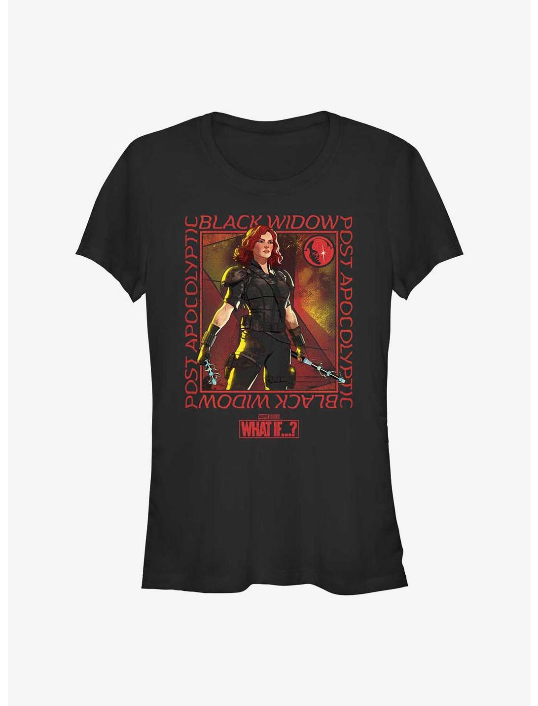 Marvel What If?? Post Apocalyptic Black Widow Girls T-Shirt, BLACK, hi-res
