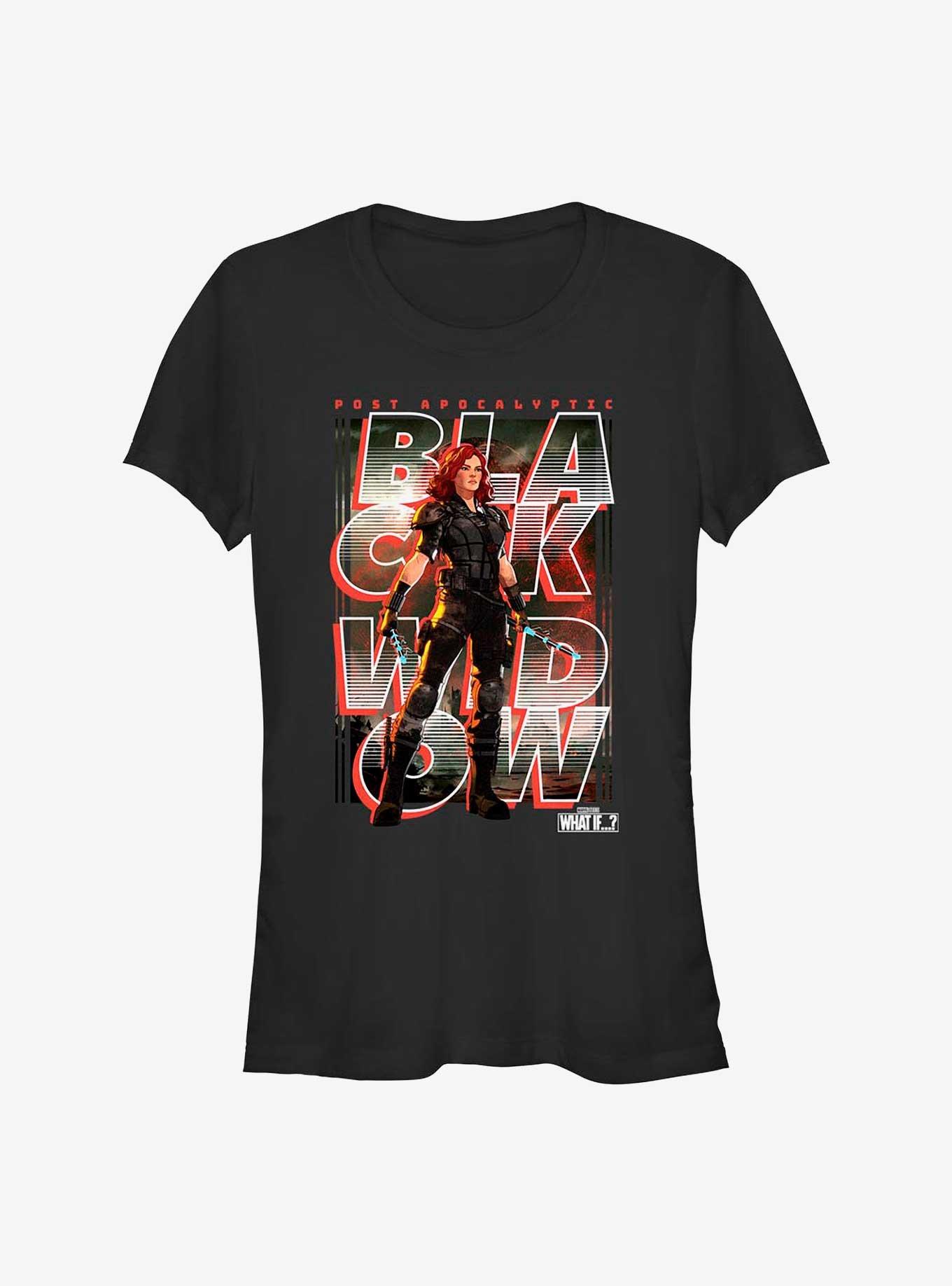 Marvel What If?? Black Widow Post Apocalyptic Key Art Girls T-Shirt