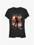 Marvel What If?? Black Widow Post Apocalyptic Key Art Girls T-Shirt, BLACK, hi-res